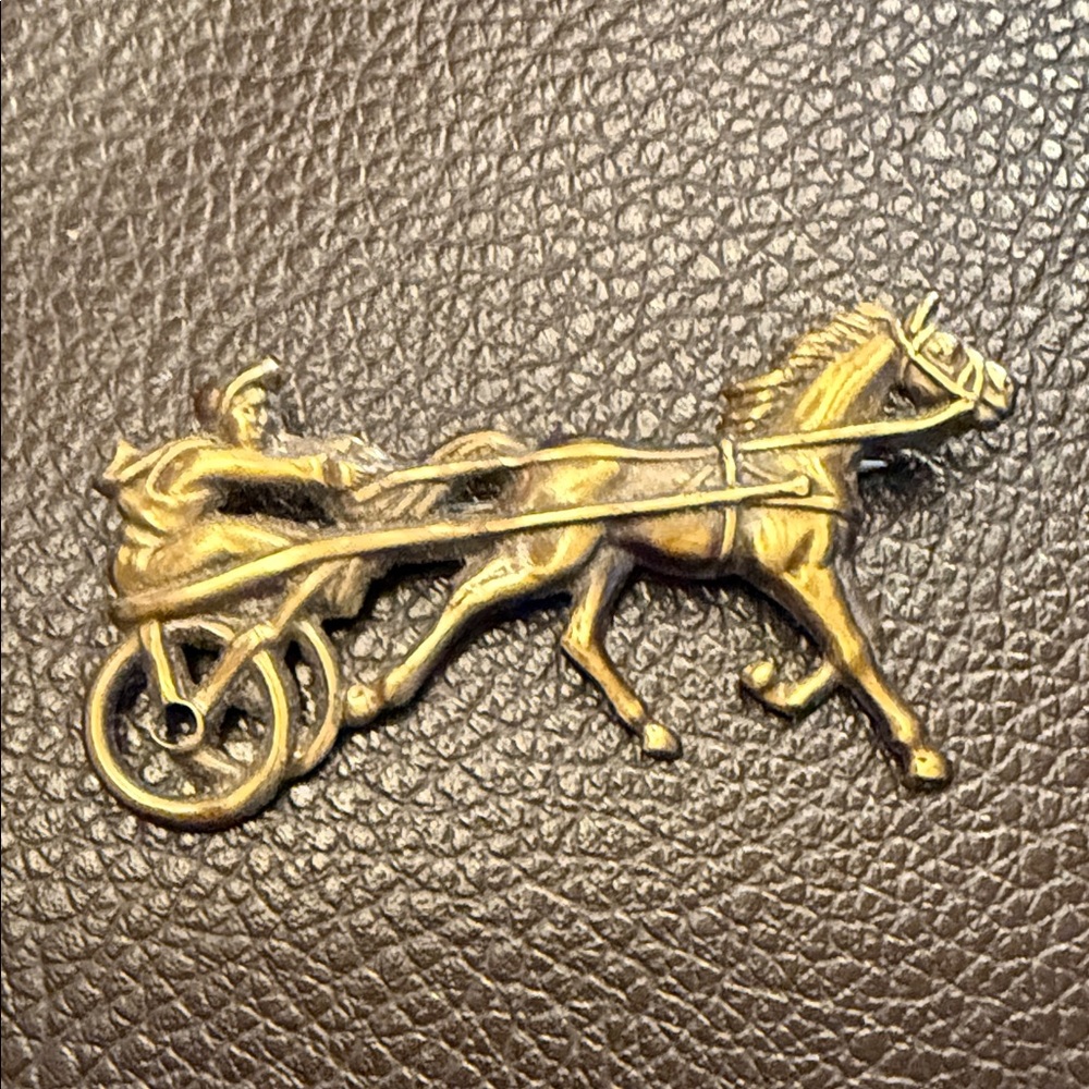 Vintage Horse and Carriage Brooch